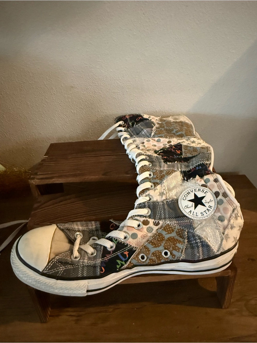 Converse Chuck Taylor All Star Patchwork Knee-High (XX-Hi) Sneaker - Picture 2 of 6